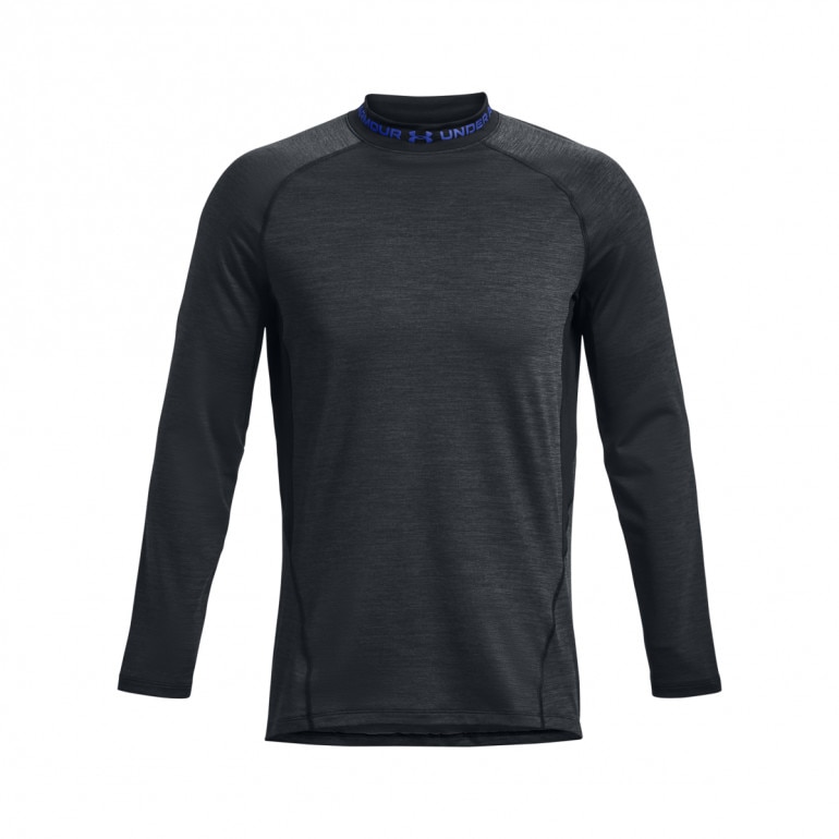 Męski longsleeve treningowy Under Armour UA CG Armour Twist Mock - czarny 