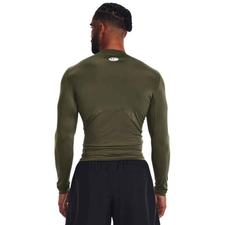 Męski longsleeve treningowy UNDER ARMOUR UA HG Armour Comp LS - khaki