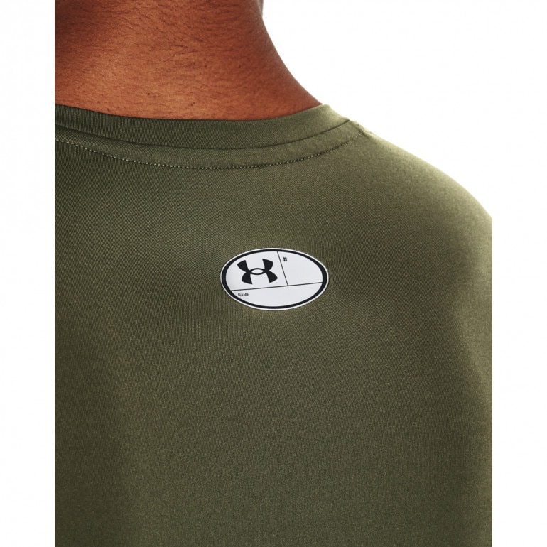 Męski longsleeve treningowy UNDER ARMOUR UA HG Armour Comp LS - khaki