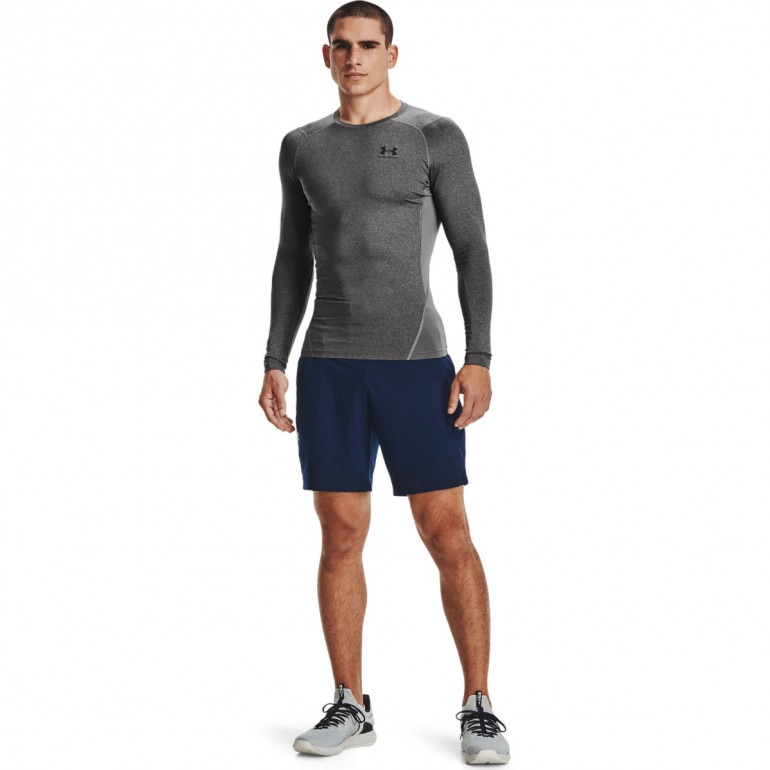 Męski longsleeve treningowy UNDER ARMOUR UA HG Armour Comp LS - szary