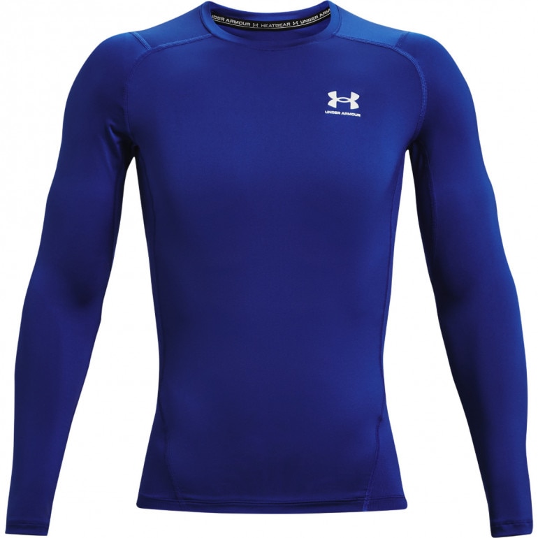 Męski longsleeve treningowy UNDER ARMOUR UA HG Armour Comp LS - niebieski