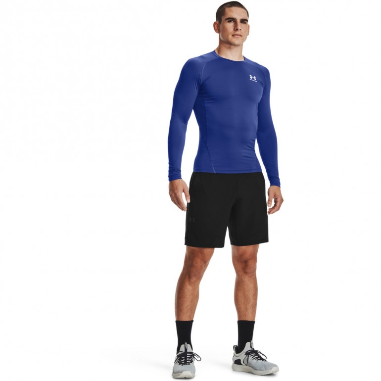 Męski longsleeve treningowy UNDER ARMOUR UA HG Armour Comp LS - niebieski