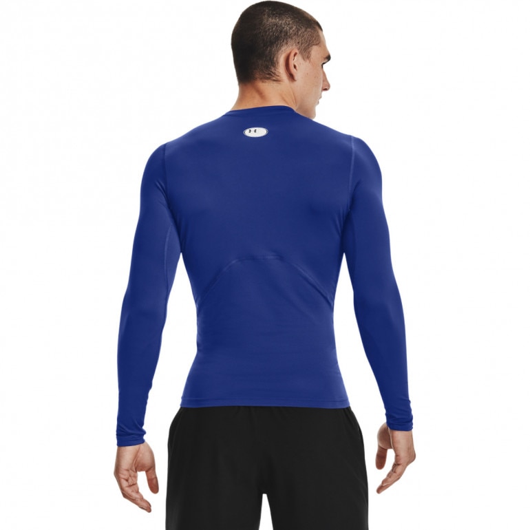 Męski longsleeve treningowy UNDER ARMOUR UA HG Armour Comp LS - niebieski