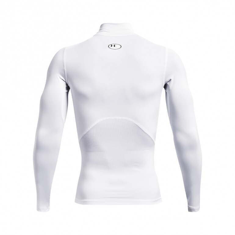 Męski longsleeve treningowy UNDER ARMOUR UA HG Armour Comp Mock LS - biały
