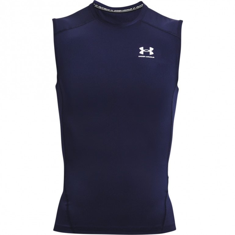 Męski top treningowy UNDER ARMOUR UA HG Armour Comp SL - granatowy