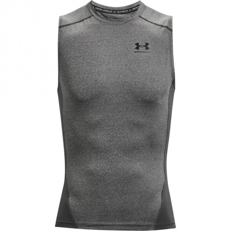 Męski top treningowy UNDER ARMOUR UA HG Armour Comp SL - szary