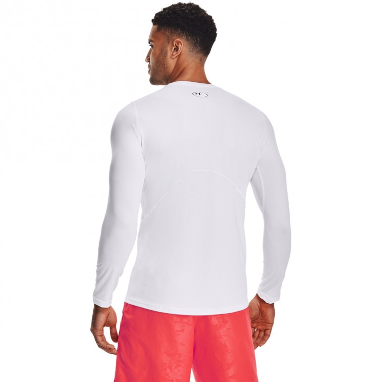 Męski longsleeve treningowy UNDER ARMOUR UA HG Armour Fitted LS - biały