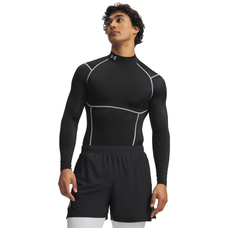 Męski longsleeve treningowy Under Armour UA HG Elite Comp Mock LS - czarny