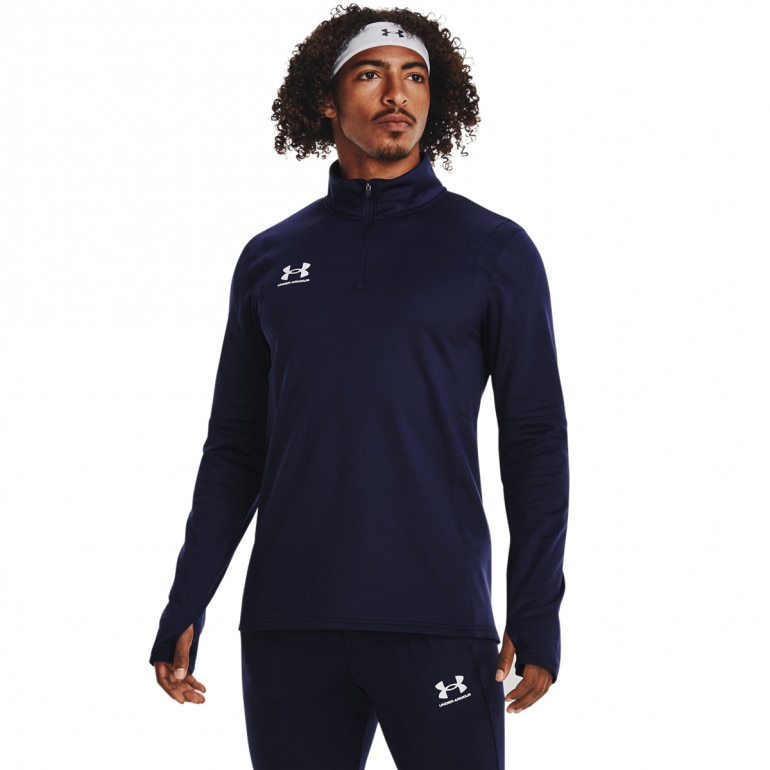 Męski longsleeve treningowy Under Armour UA M's Challenger Midlayer - granatowy