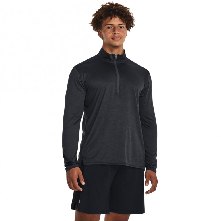 Męski longsleeve treningowy Under Armour UA Tech Vent 1/2 Zip - czarny