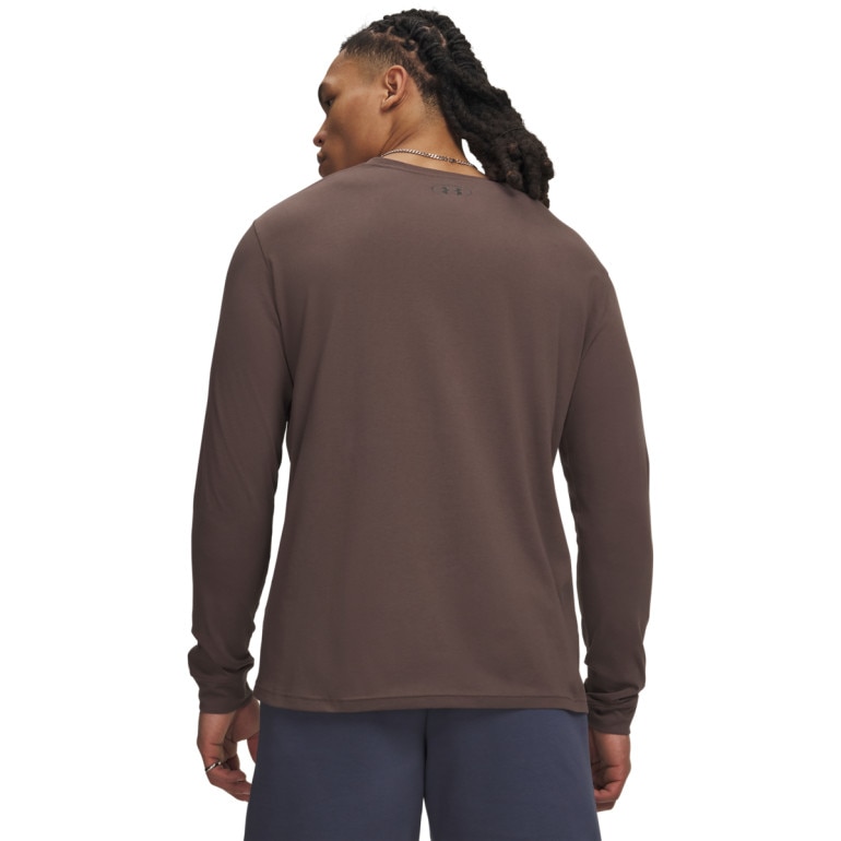 Męski longsleeve Under Armour Sportstyle Left Chest LS - brązowy