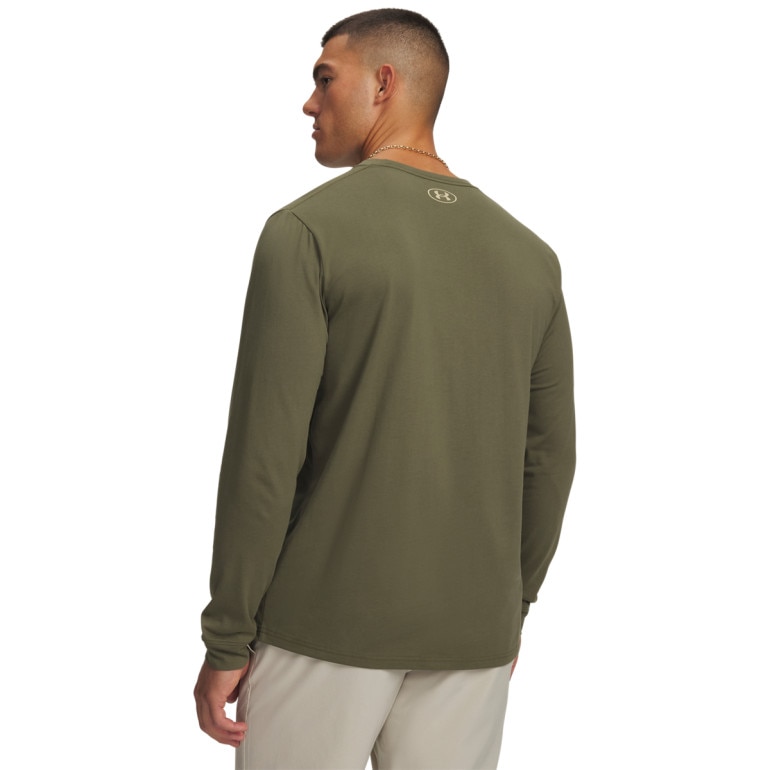 Męski longsleeve Under Armour SPORTSTYLE LEFT CHEST LS - khaki