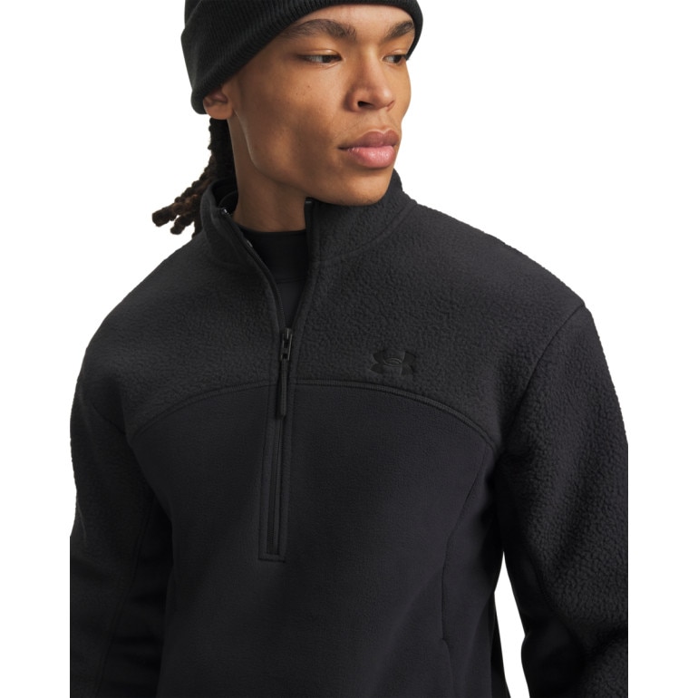 Męski polar bez kaptura Under Armour ColdGear Infrared Basecamp Fleece - czarny