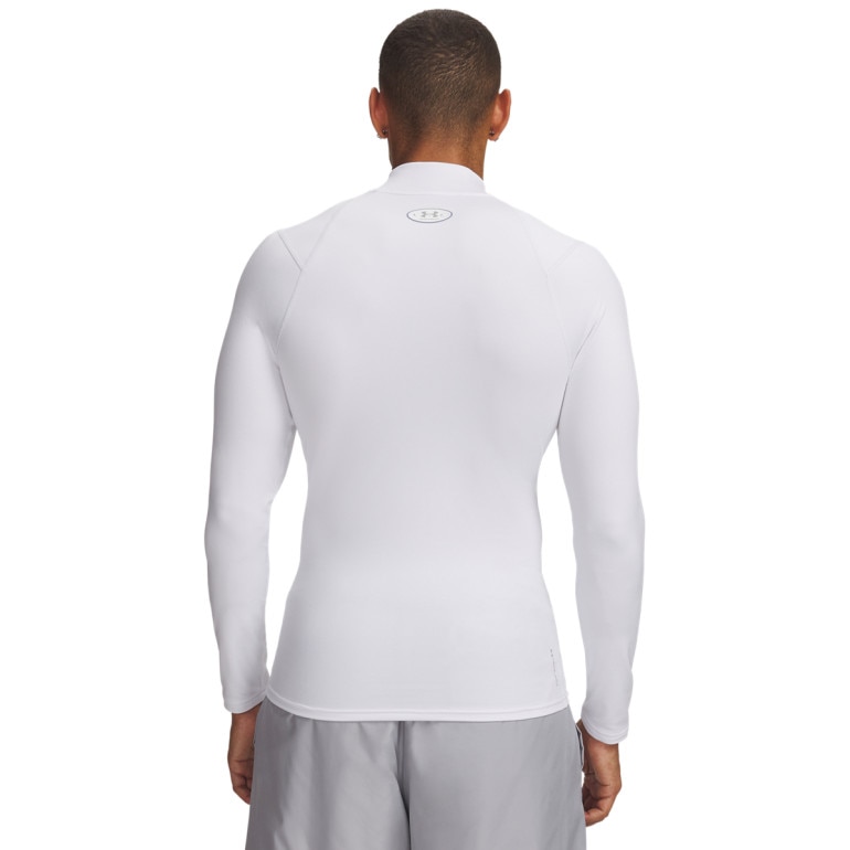 Męski półgolf kompresyjny Under Armour UA ColdGear Elite Comp Mock - biały