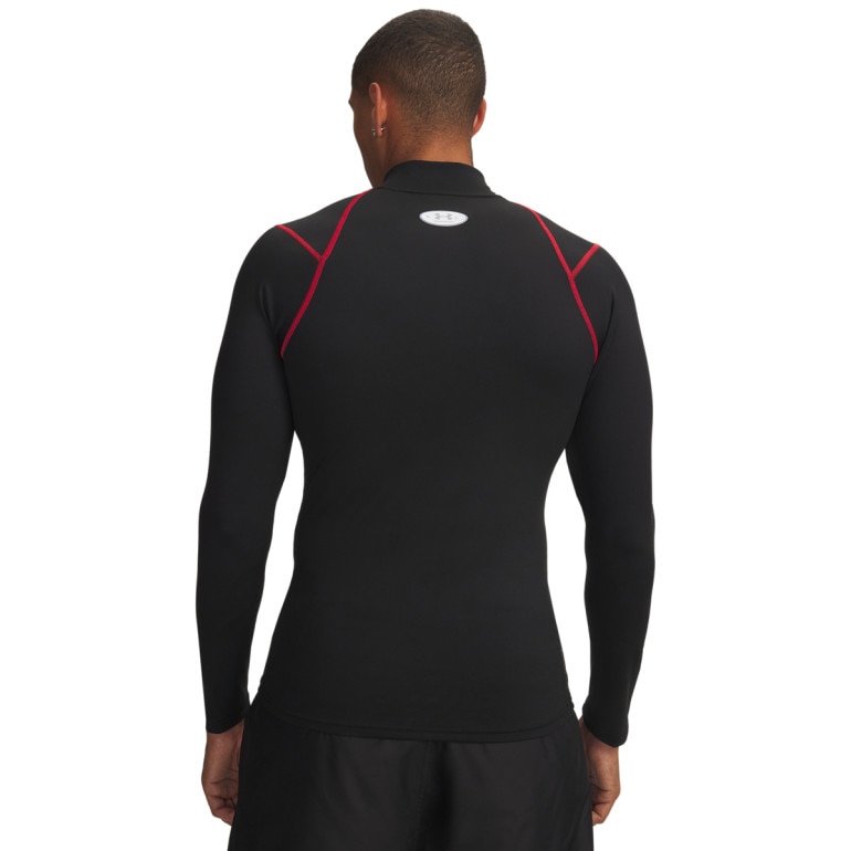 Męski półgolf kompresyjny Under Armour UA ColdGear Elite Comp Mock - czarny