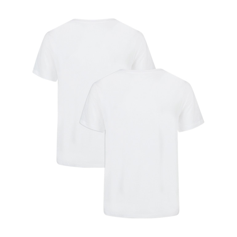 Męski t-shirt bez nadruku (2-pack) Under Armour Performance - biały