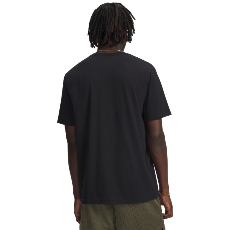Męski t-shirt z nadrukiem Under Armour UA Armor Globe SS - czarny