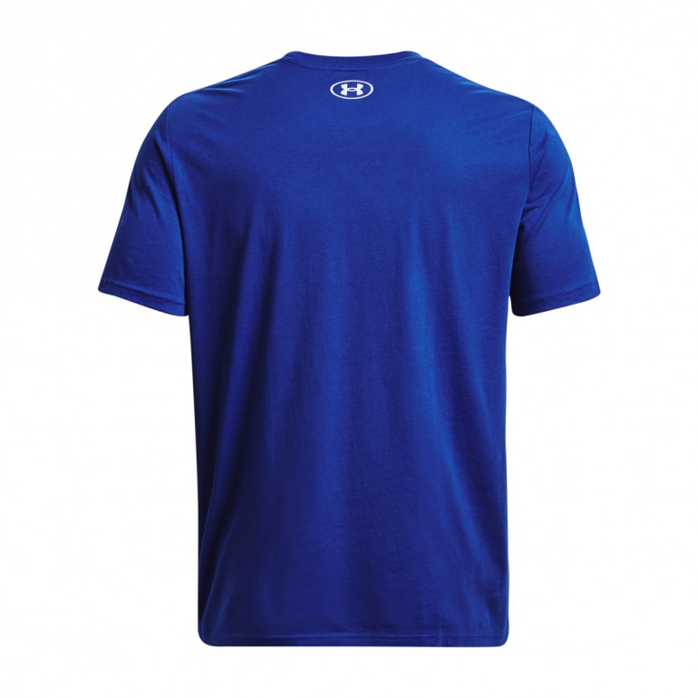 Męski t-shirt z nadrukiem Under Armour Sportstyle Logo SS - niebieski