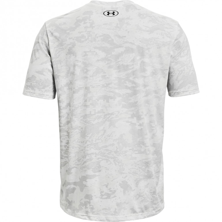 Męski t-shirt z nadrukiem UNDER ARMOUR UA ABC CAMO SS - biały