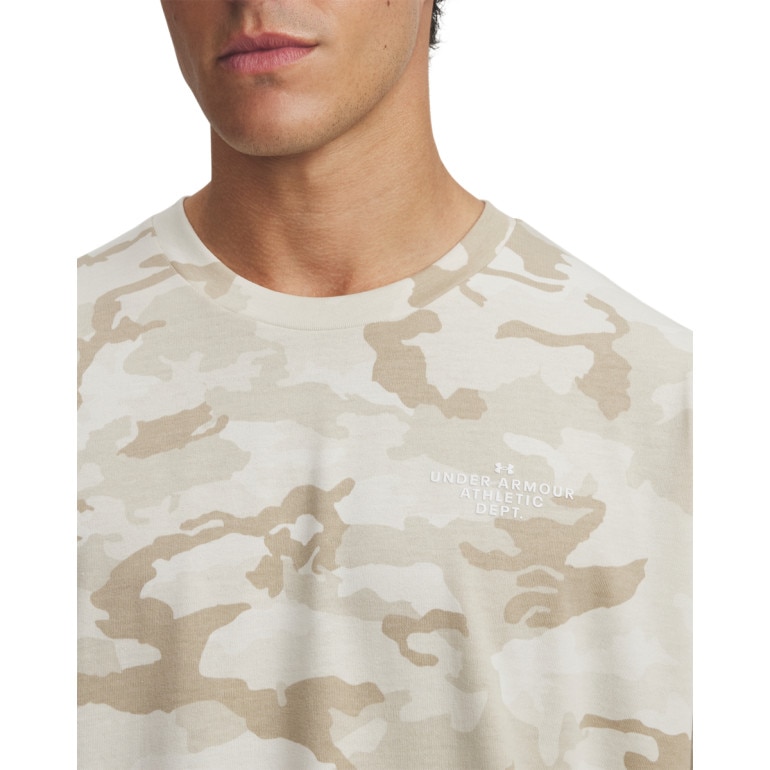 Męski t-shirt z nadrukiem Under Armour UA Athletic Department Printed Heavyweight - multikolor