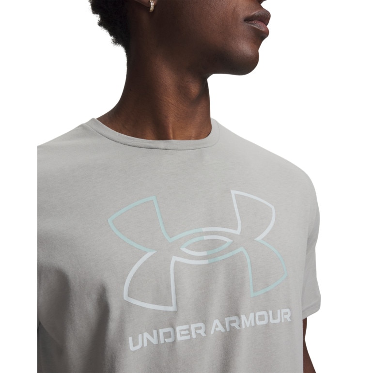 Męski t-shirt z nadrukiem Under Armour UA Gl Foundation Update SS - szary