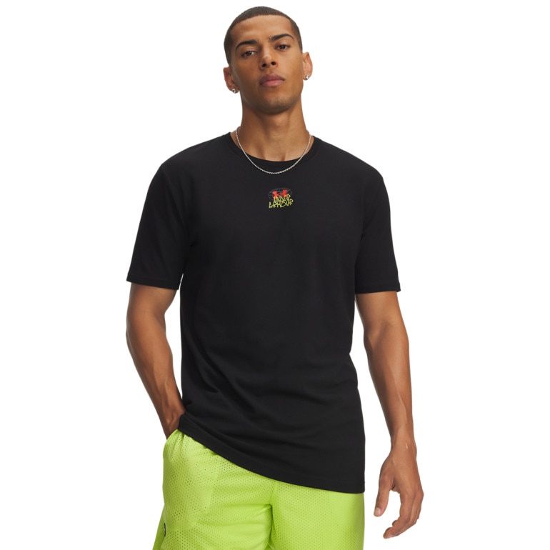 Męski t-shirt z nadrukiem Under Armour UA Graffiti Wordmark - czarny