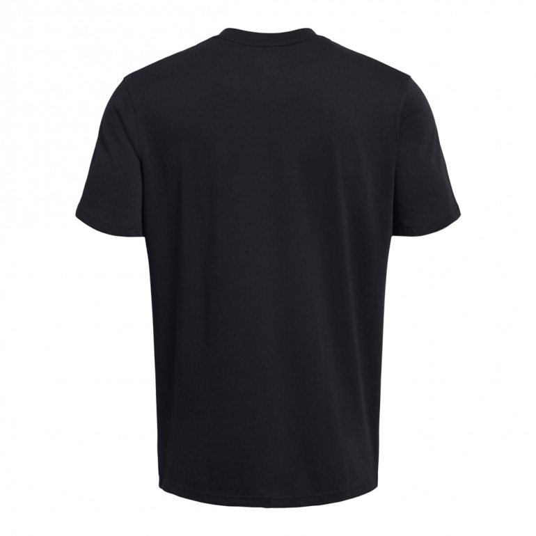 Męski t-shirt z nadrukiem Under Armour UA Hw Lc Patch SS - czarny