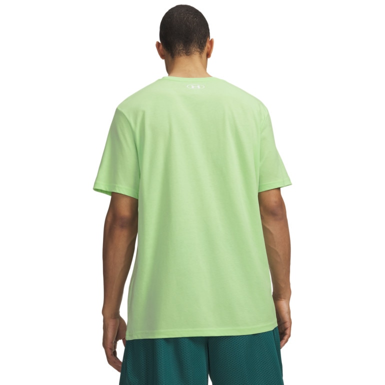 Męski t-shirt z nadrukiem Under Armour UA M Sportstyle LC SS - zielony