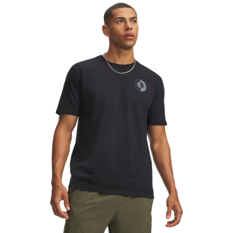 Męski t-shirt z nadrukiem Under Armour UA Mountain Bison - czarny
