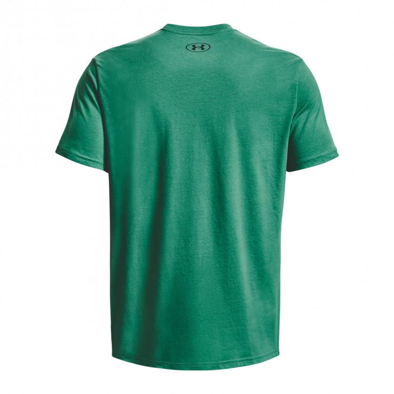 Męski t-shirt z nadrukiem Under Armour Sportstyle LC SS - zielony