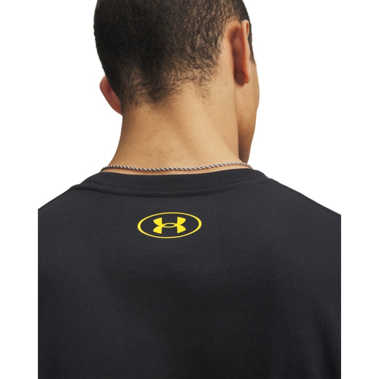 Męski t-shirt z nadrukiem Under Armour UA Varsity Crest - czarny