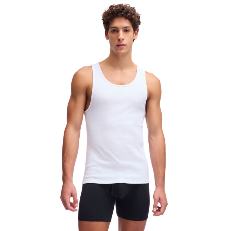 Męski tank top (2-pack) Under Armour Performance Tank Underwear Shirt - biały
