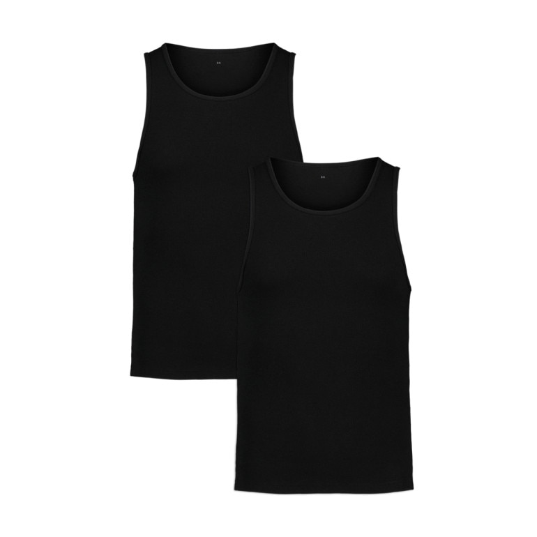 Męski tank top (2-pack) Under Armour Performance Tank Underwear Shirt - czarny