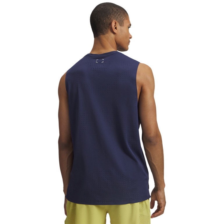 Męski top treningowy Under Armour UA Halo Vent SL - granatowy