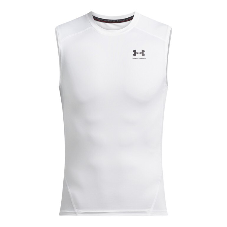 Męski top treningowy Under Armour UA HG Armour Comp SL - biały