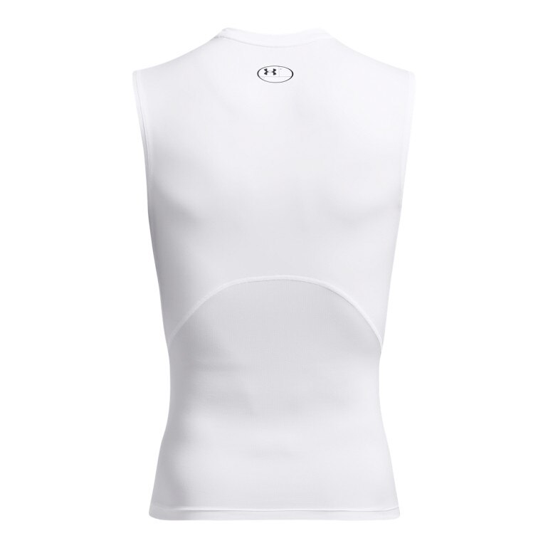 Męski top treningowy Under Armour UA HG Armour Comp SL - biały
