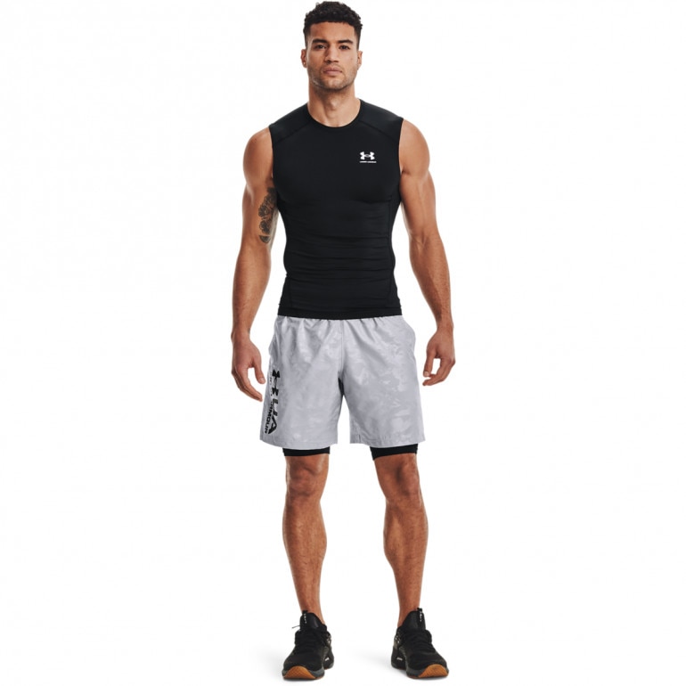 Męski top treningowy UNDER ARMOUR UA HG Armour Comp SL - czarny