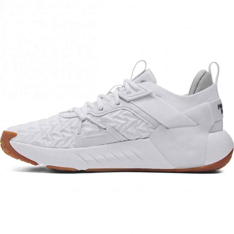 Męskie buty treningowe Under Armour Project Rock 6 - białe 