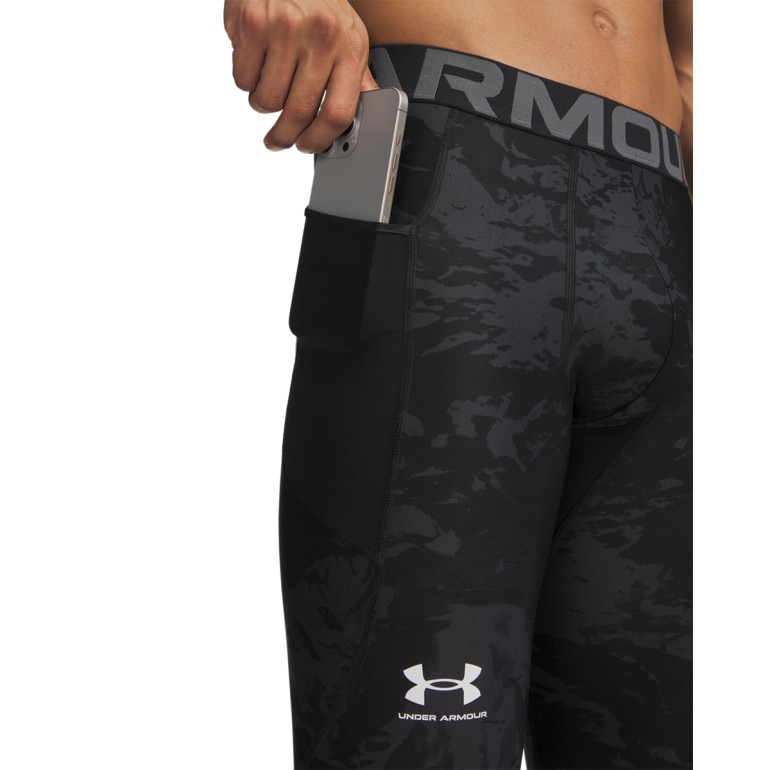 Męskie legginsy treningowe termoaktywne Under Armour HeatGear CB - czarne