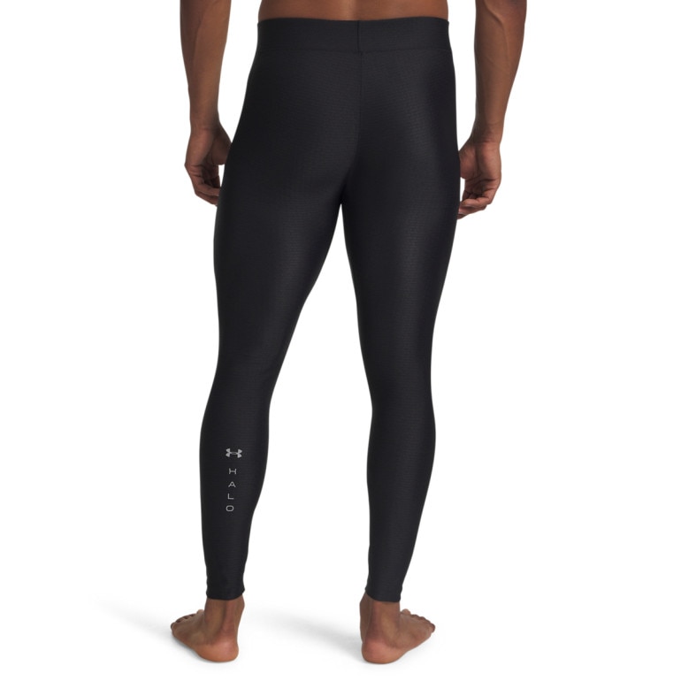 Męskie legginsy treningowe Under Armour UA Halo Bonded Auxetic Leggin - czarne