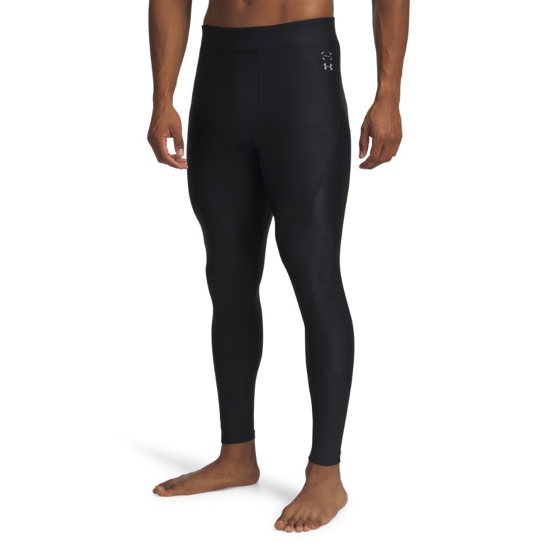 Męskie legginsy treningowe Under Armour UA Halo Bonded Auxetic Leggin - czarne