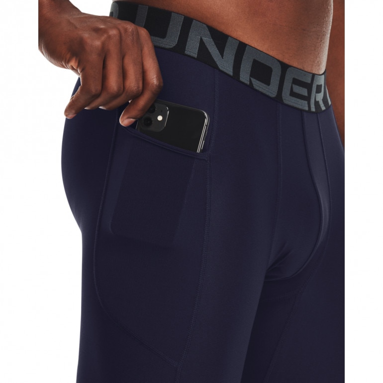 Męskie legginsy treningowe UNDER ARMOUR UA HG Armour Leggings - granatowe