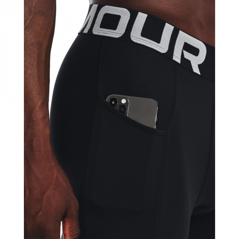 Męskie legginsy treningowe Under Armour UA HG ArmourPrint Leggings - czarne