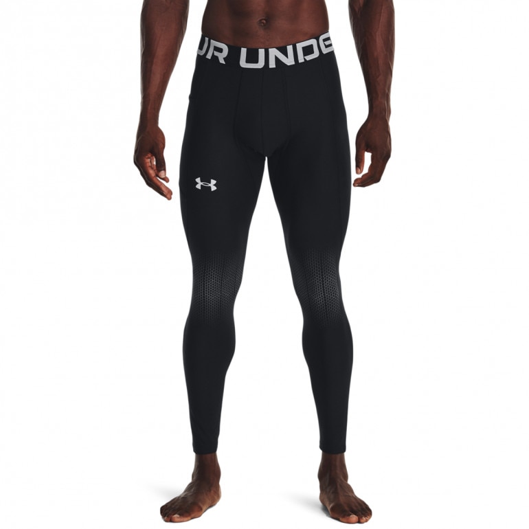 Męskie legginsy treningowe Under Armour UA HG ArmourPrint Leggings - czarne