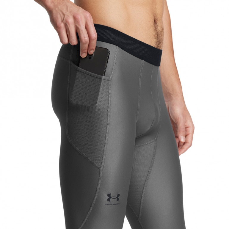 Męskie legginsy treningowe Under Armour UA HG IsoChill Leggings - szare