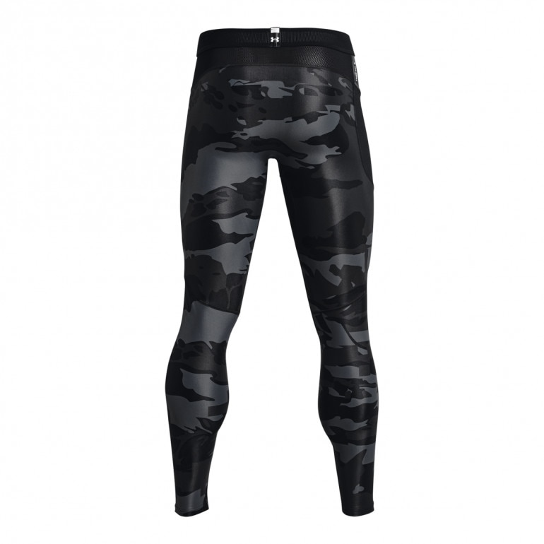Męskie legginsy treningowe UNDER ARMOUR UA HG IsoChill Prnt Leggings - czarne
