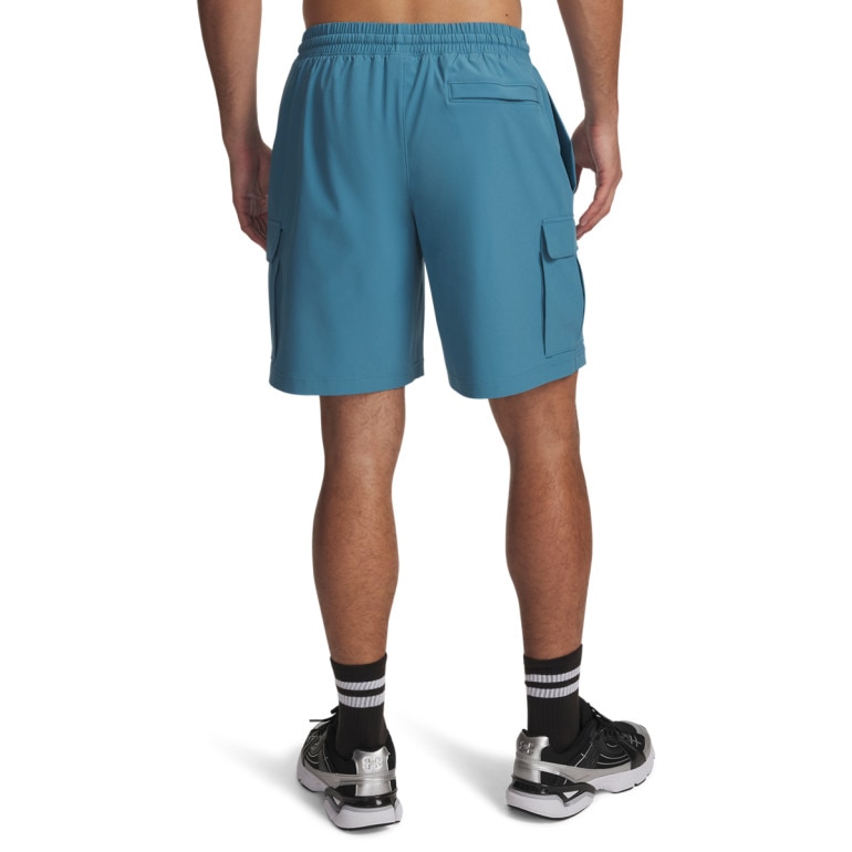 Męskie spodenki cargo Under Armour UA Vibe Woven Cargo Short - niebieskie