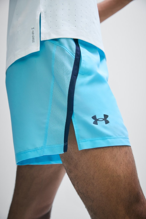 Męskie spodenki do biegania Under Armour UA Launch 5'' Short - niebieskie