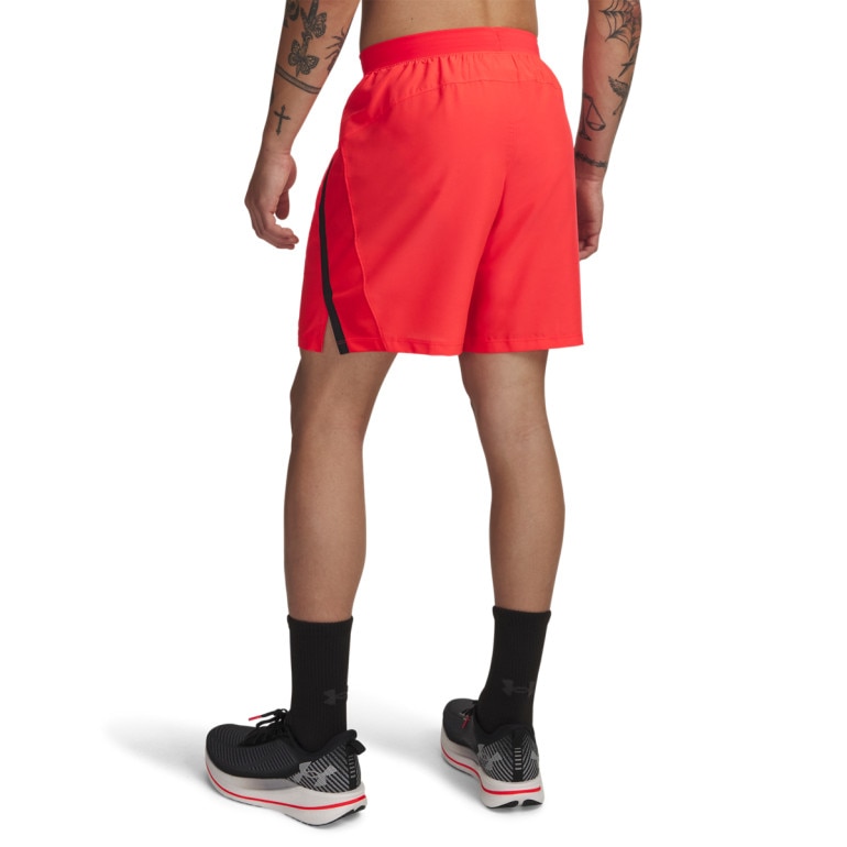 Męskie spodenki do biegania Under Armour UA Launch 7'' Short - czerwone