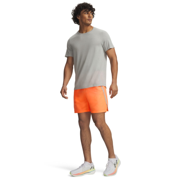 Męskie spodenki do biegania Under Armour UA Launch 7'' Short - koralowe